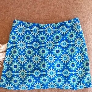 Tranquility By Colorado Light And Dark Blue Patterned Women's Skort. Size M.